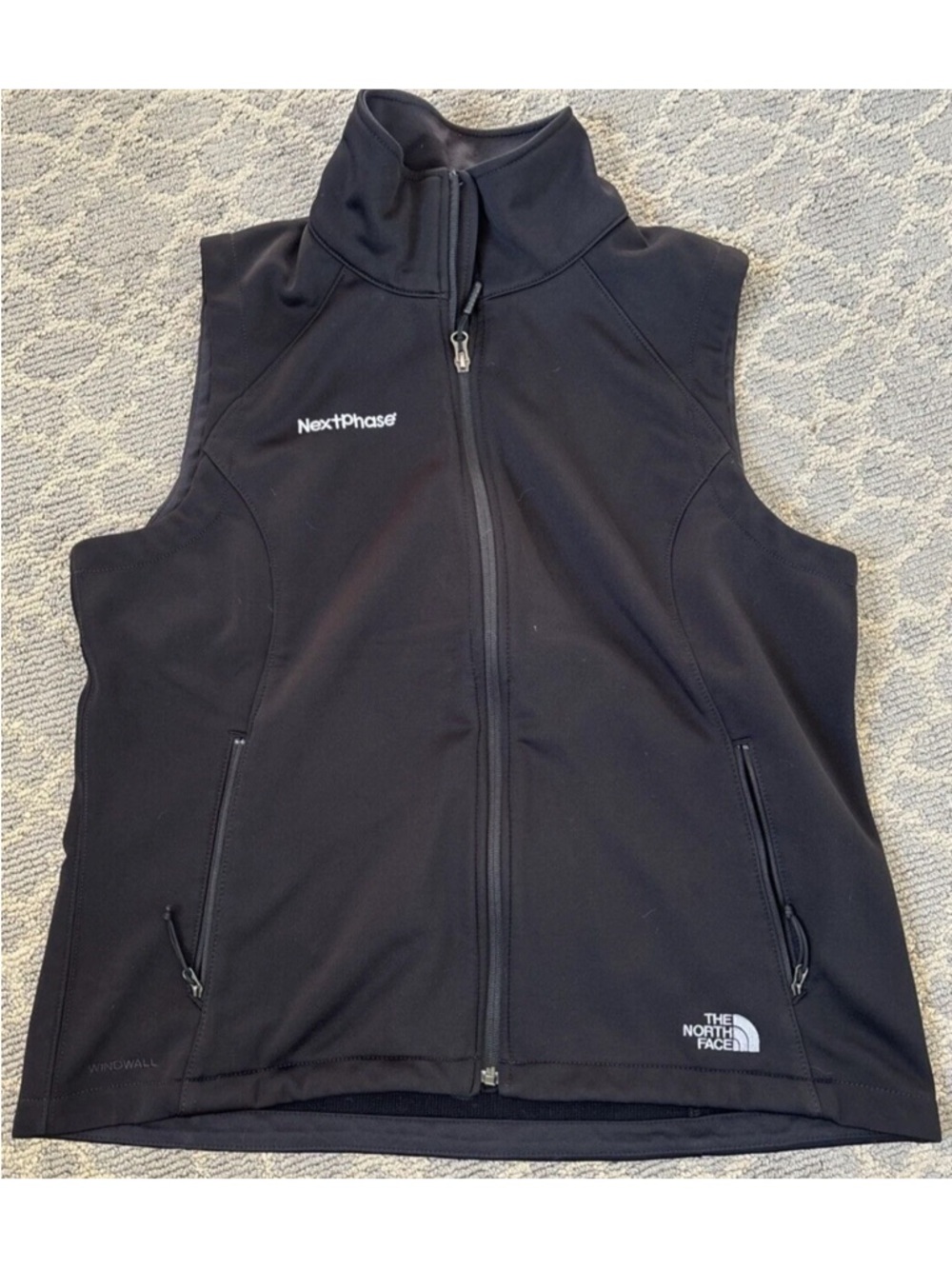 The North Face Black Softshell Vest with NextPhase Embroidery 💕